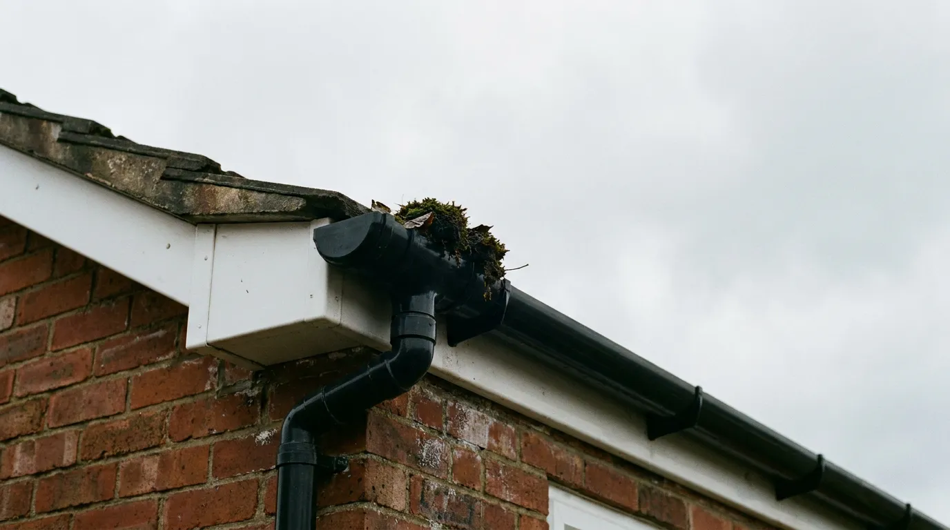 guttering & gutter cleaning on a typical Yorkshire house